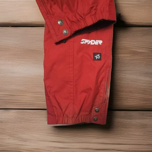 Spyder Thinsulate Insulation Snow Pants Bibs Red sz XL Ski Overalls 38x33 - Picture 11 of 14